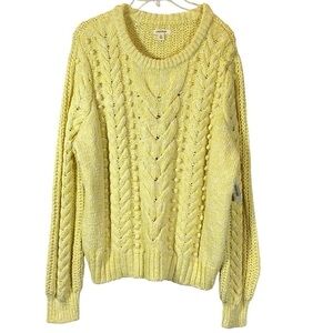 GOODTHREADS NEW Women's size XL Buttercream long sleeve knit crewneck Sweater